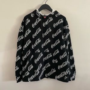 PacSun | Black Coca-Cola Branded Hoodie | Sz Lg